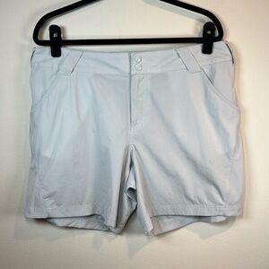 Columbia PFG Shorts Light Blue Performance Outdoors Nylon Pockets  Size 16/36 in